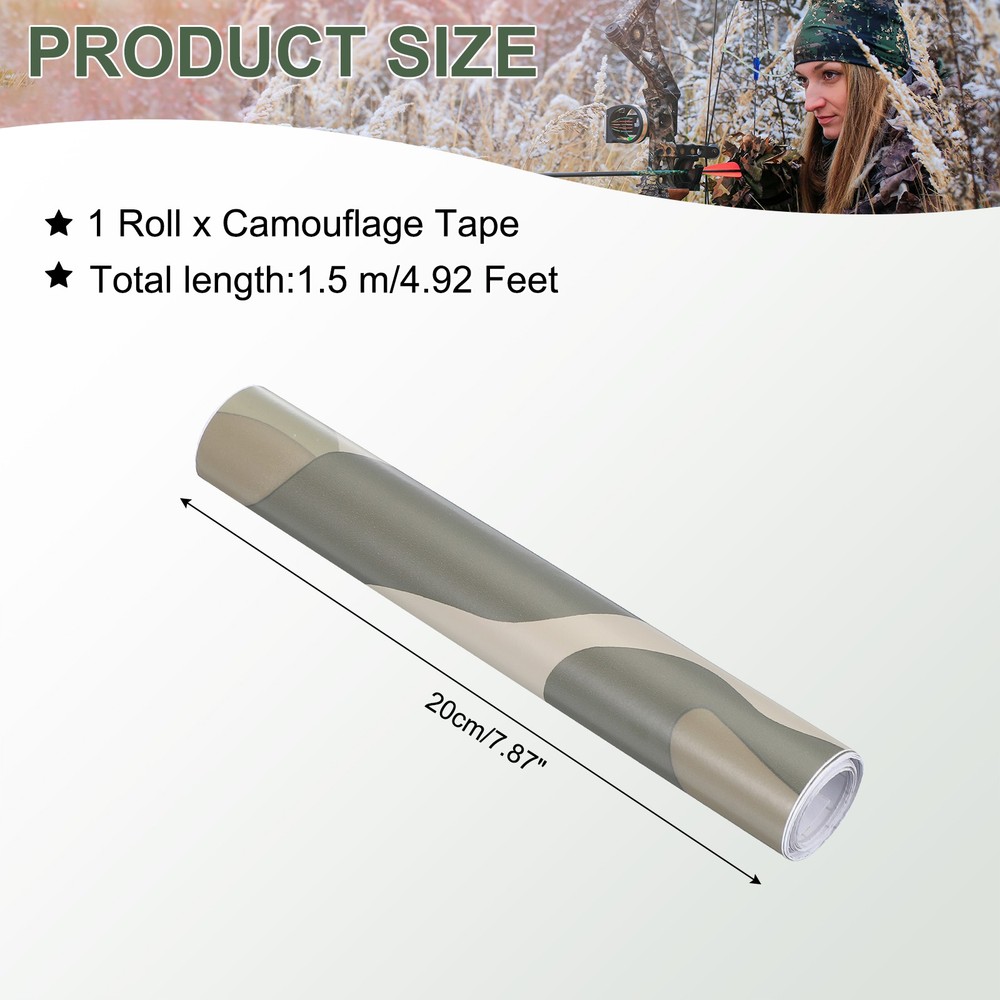 Camo Roll 8"x5ft Self Adhesive Digital Camo Vinyl Wraps Desert