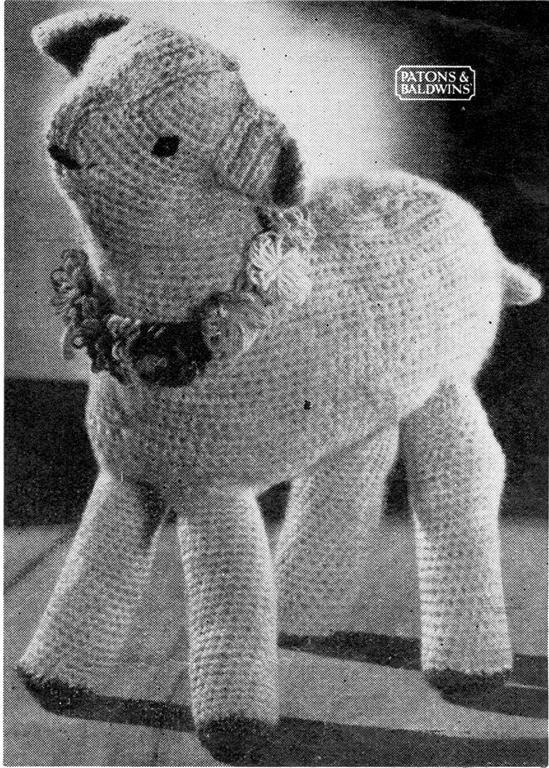 1940's LAMB / 8ply - Copy toy crochet pattern