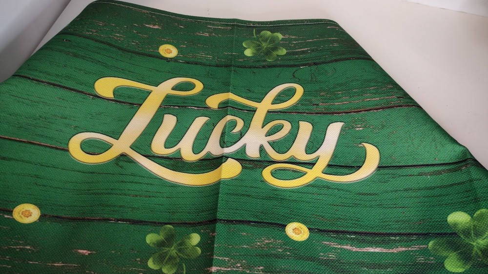 Leprechaun Gnomes St Patrick's Table Runner 90" Long