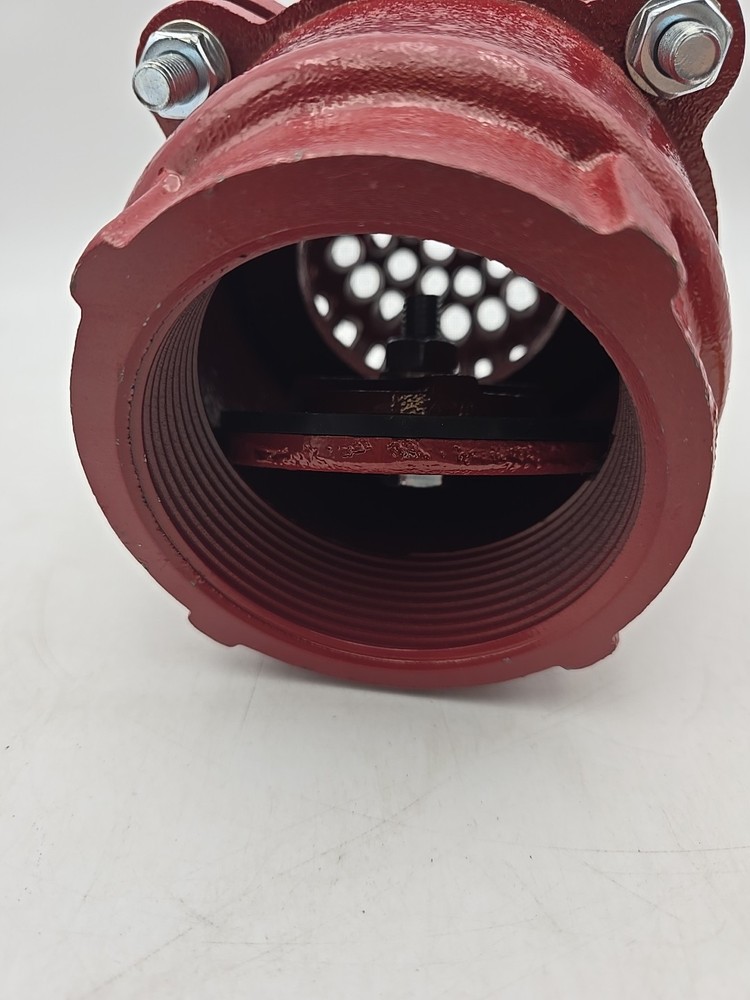 CAST IRON THREADED FOOT VALVE 3 1/4" Red