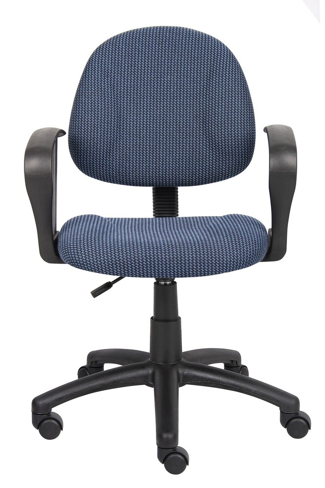 Boss Blue Deluxe Posture Chair W/ Loop Arms MODEL # B317-BE
