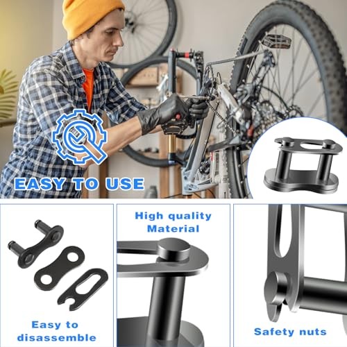 8 Pcs 420 Chain Master Links, Motorcycle Chain Connector, Master Link