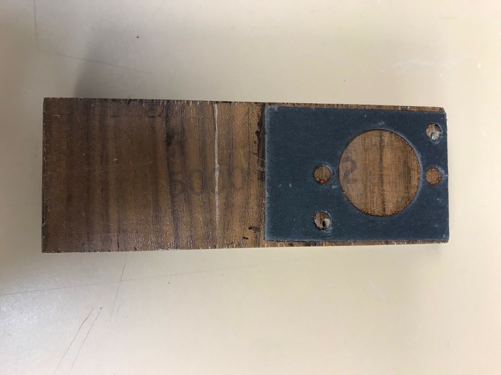 Hammond Commodore Organ Lower Right Wood End Cap