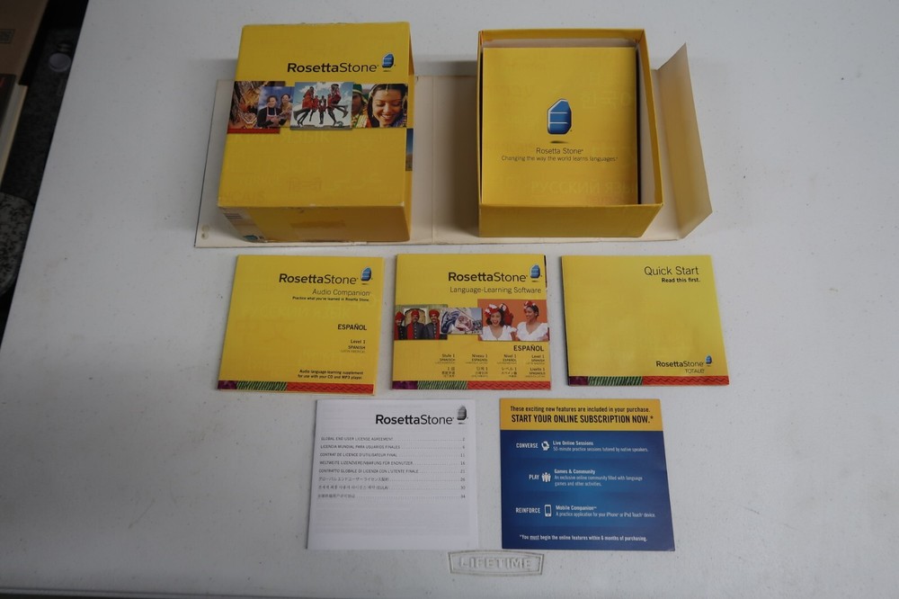 Rosetta Stone Spanish Latin America Level 1 Espanol Language Learning Version 4