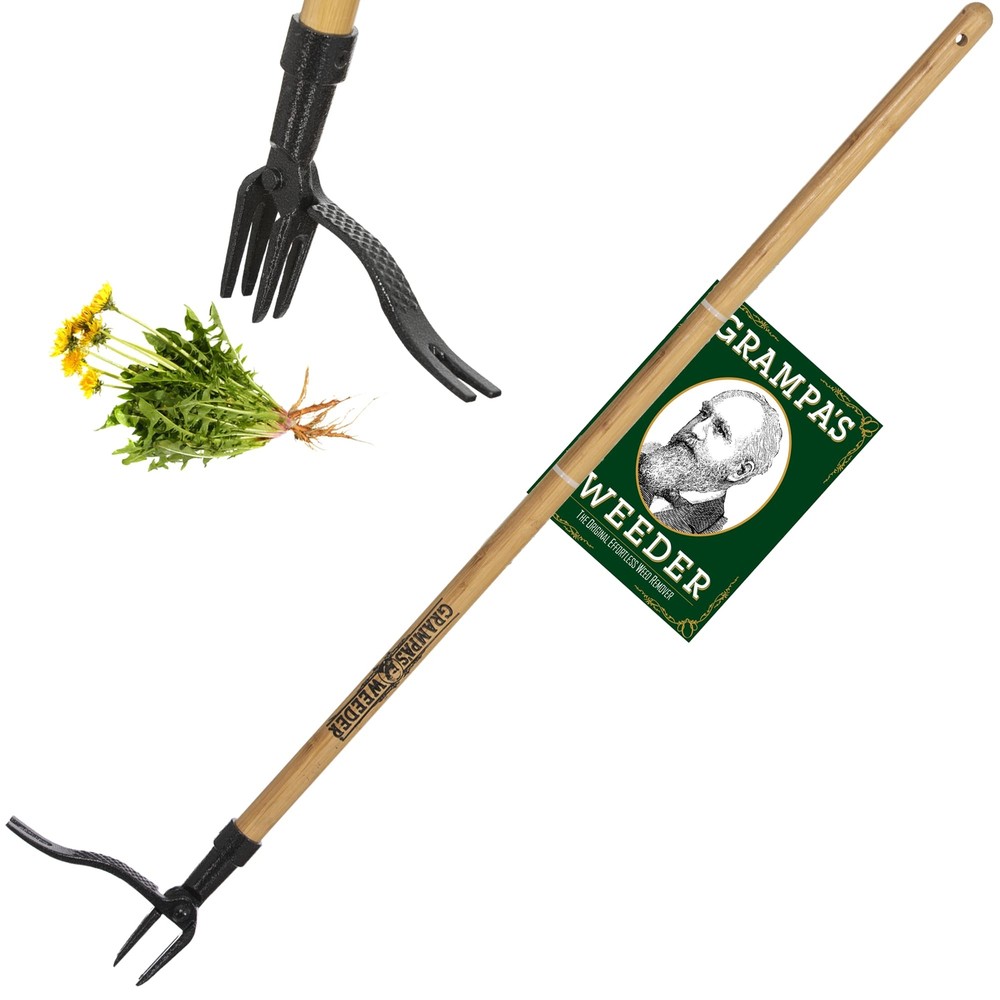 Grampa's Weeder - The Original Stand Up Weed Puller Tool with Long Handle - M...