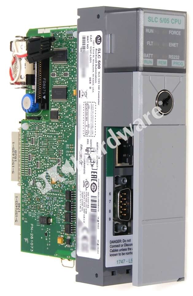 Surplus Allen Bradley 1747-L551 /D SLC 500 SLC 5/05 E-Net/RS-232 CPU Controller