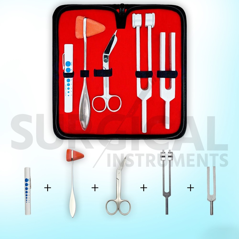 5 Pcs Reflex Percussion Taylor Hammer Penlight Tuning Fork C 128 C 512 German Gr