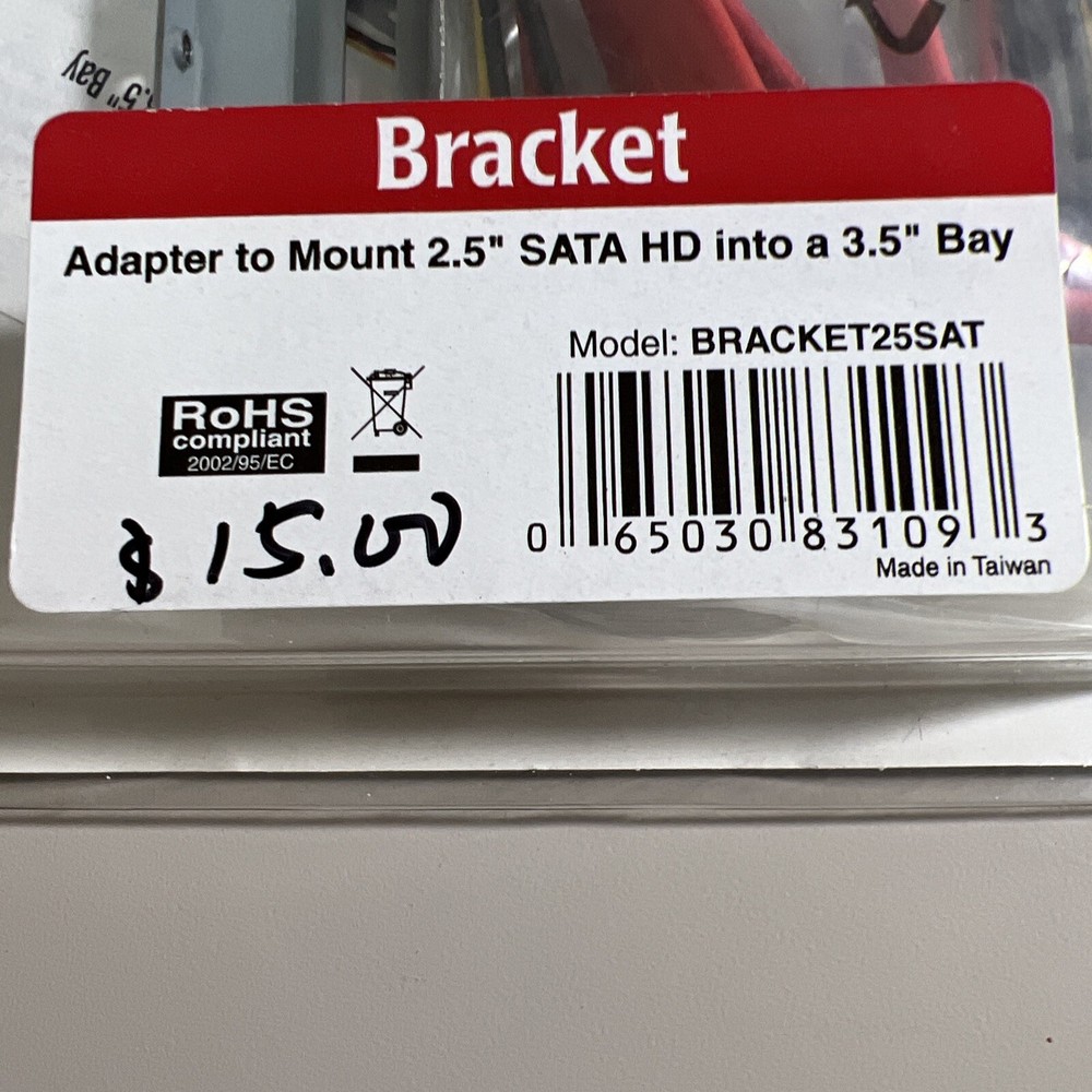 ING StarTech.com 2.5in Hard Drive to 3.5in Drive Bay Mounting Kit