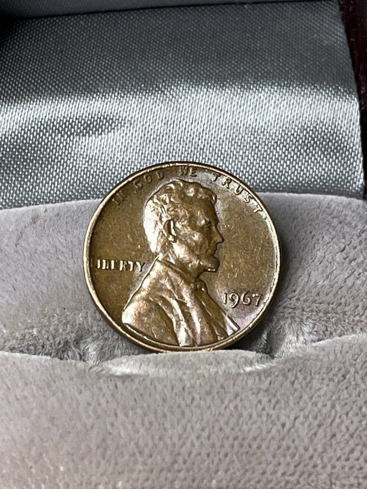 1967 Lincoln Penny Mark Error, Rare