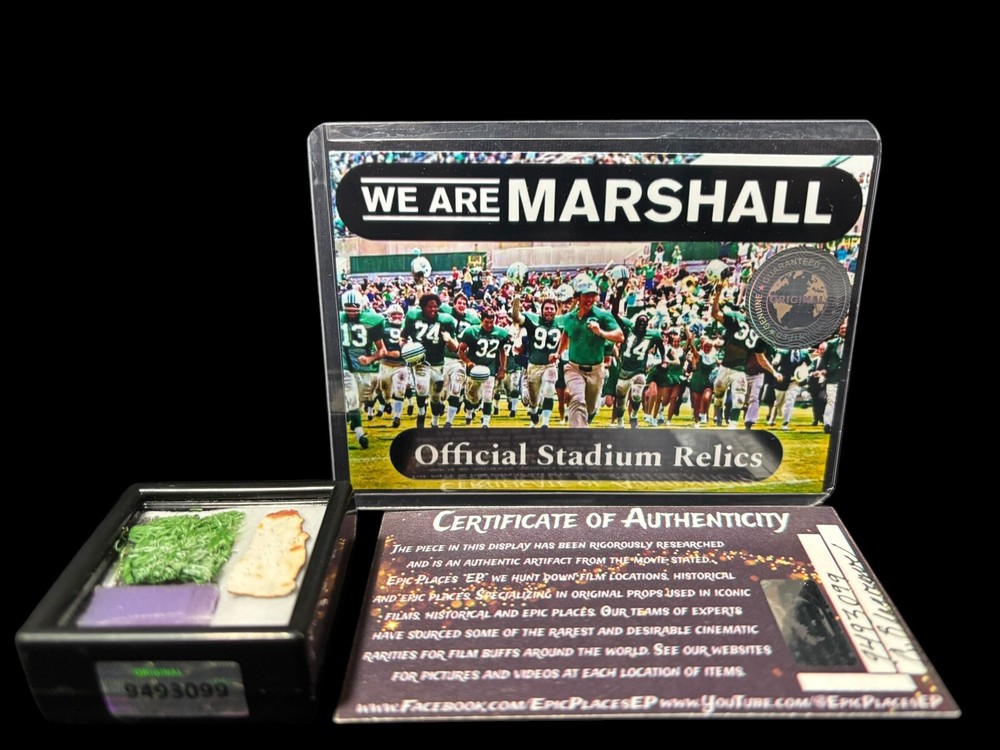 We Are Marshall Official Stadium Relies Memorabilia with COA