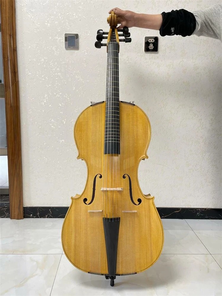 Full size 6 strings Cello-Arpeggione with 24 sympathetic strings, 4/4 Cello
