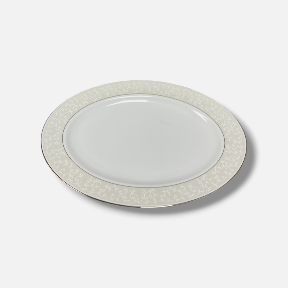 Lenox White Opal Innocence 16" Oval Serving Platter