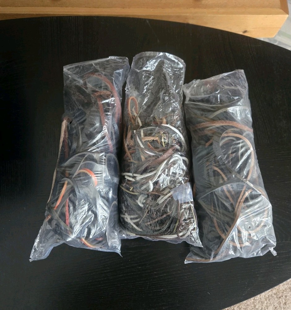 Leather Strips for Crafts and Repairs Random Sizes