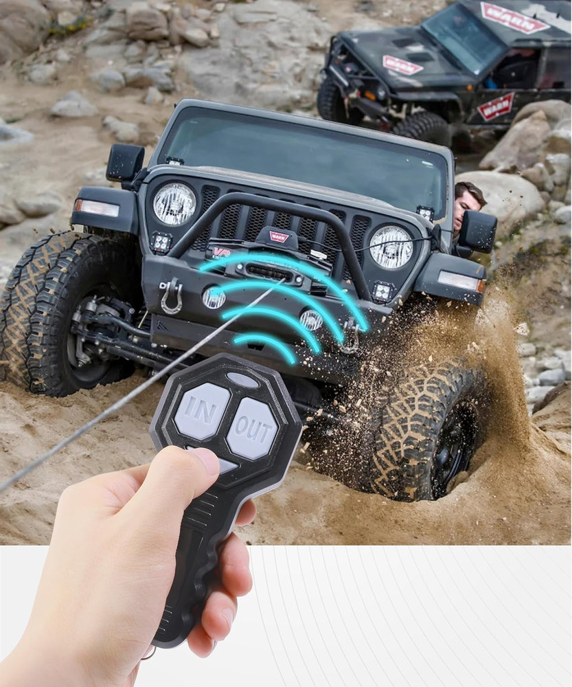 Winch Accessories,Car Accessories 5 Wire Winchs Controller,Towing Winch Remote C