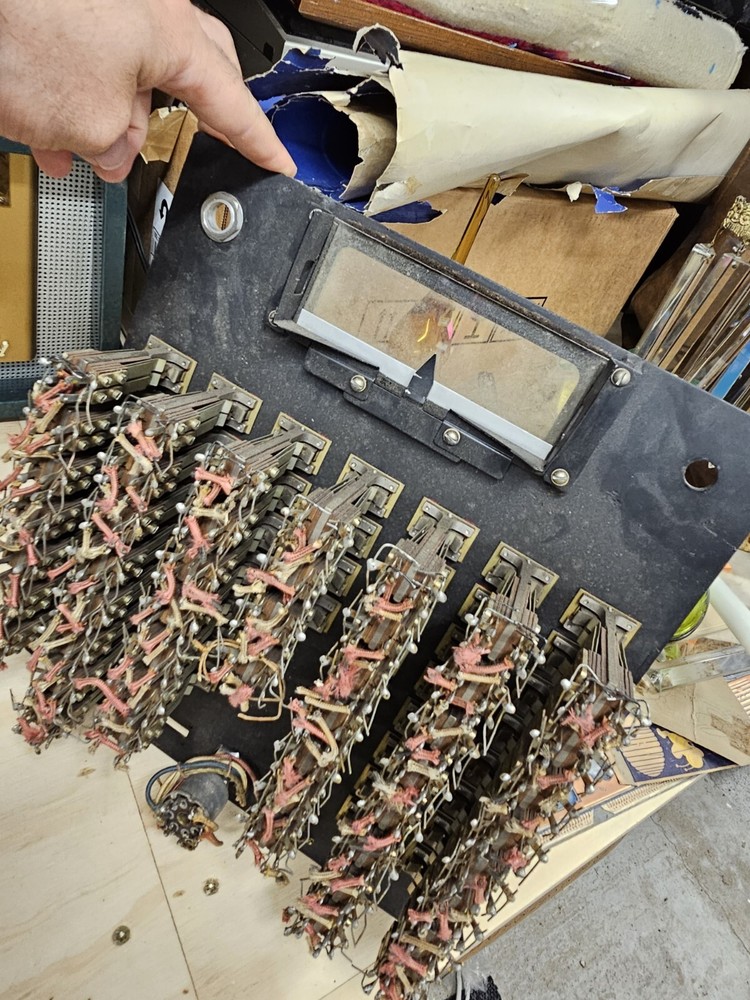 Antique Voltmeter Switch Board Current Circut Standardize