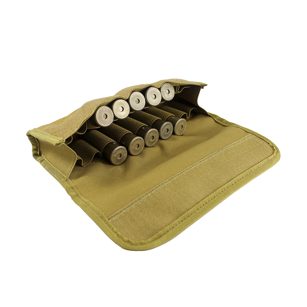 Tactical Molle Ammo Pouch 18 Rounds Shotshell Holder Backpack Attachment Bag