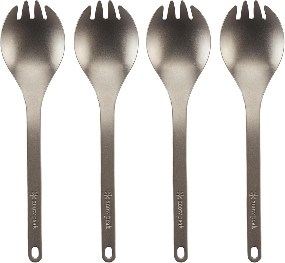 Durable Camping Spork in Anodized Titanium