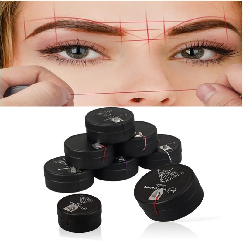 10/20M Microblading Mapping String Eyebrow Pre linked Makeup Tattoo Dyeing Line