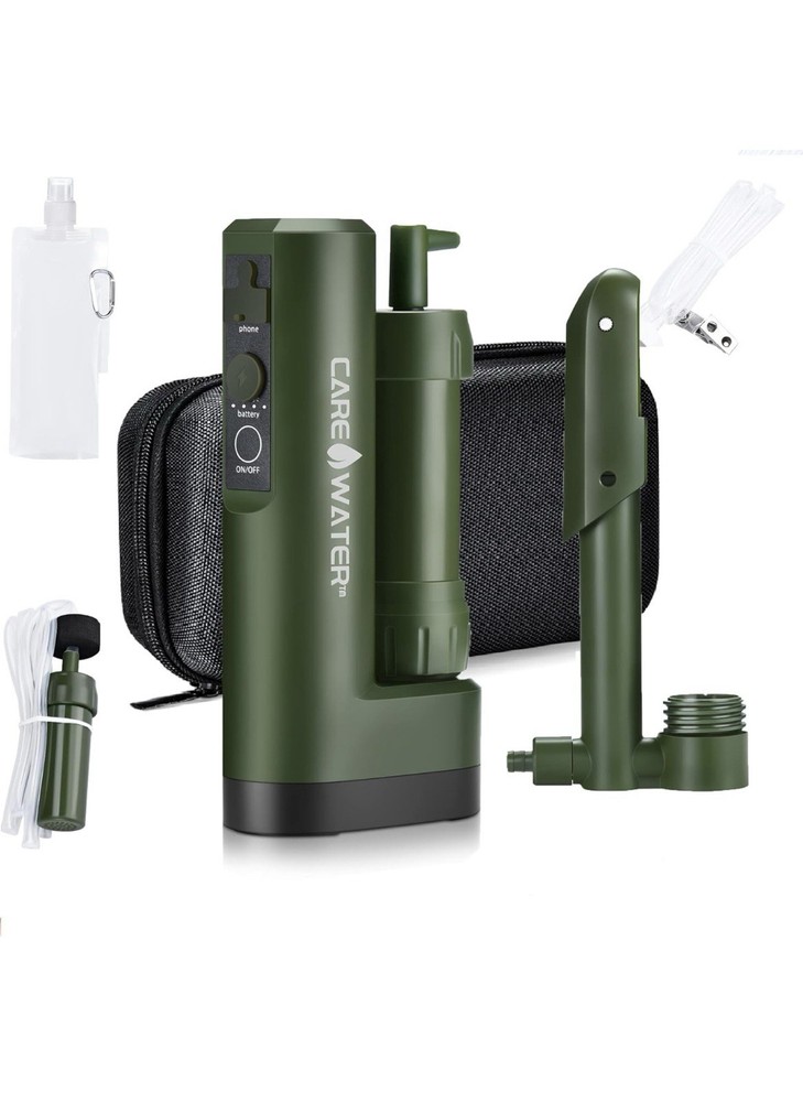 CaredWater Electric Portable Water Filter Purifier