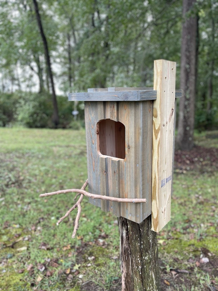 Cedar Barred Owl Nest Box Unfinished