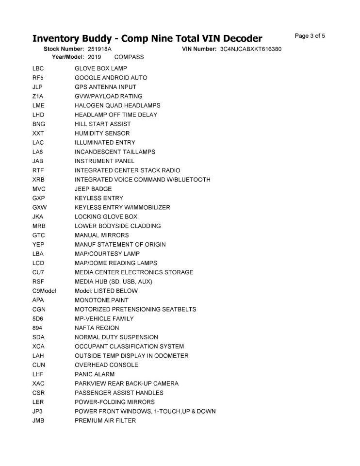 Engine ECM Electronic Control Module Fits 17-21 COMPASS 2486554