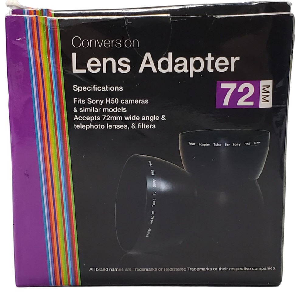 Vivitar Conversion Lens Adapter For Sony H50 Cameras