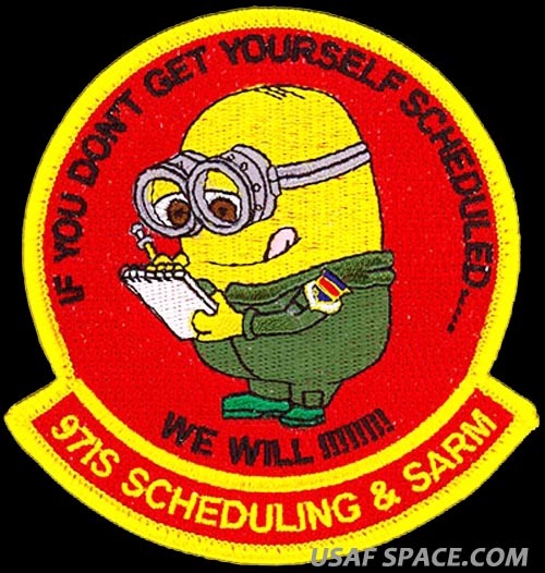 USAF 97th INTELLIGENCE SQUADRON - SCHEDULING - ORIGINAL AIR FORCE PATCH