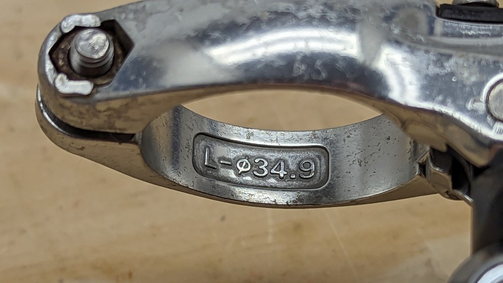 Shimano Deore XT M737 34.9 clamp top pull front derailleur