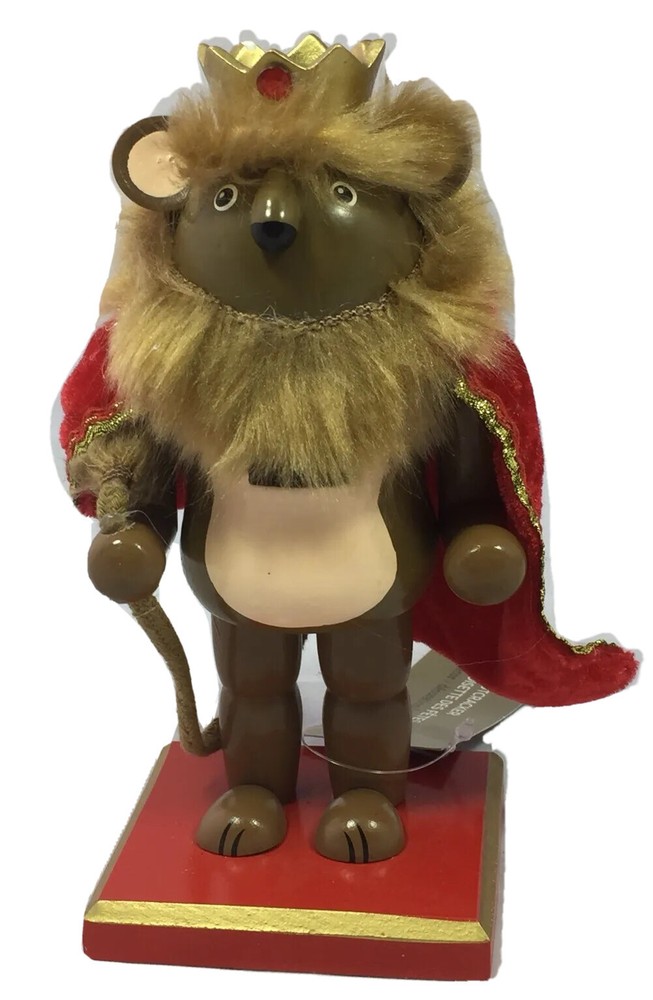 Wooden Nutcracker Mouse King Cape Royalty Red Christmas Decoration