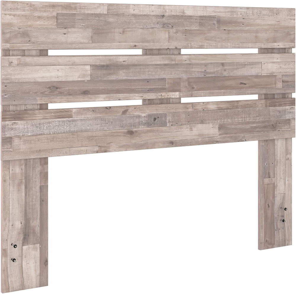 Neilsville Butcher Block Panel Headboard, Queen, Beige