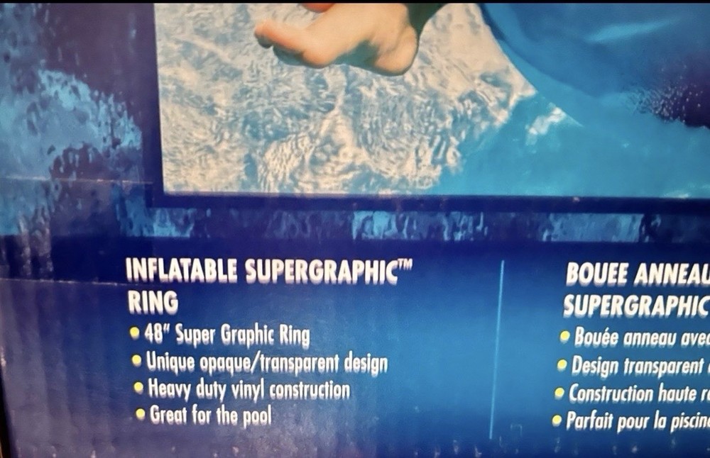 New Inflatable Pool Ring 48 inches