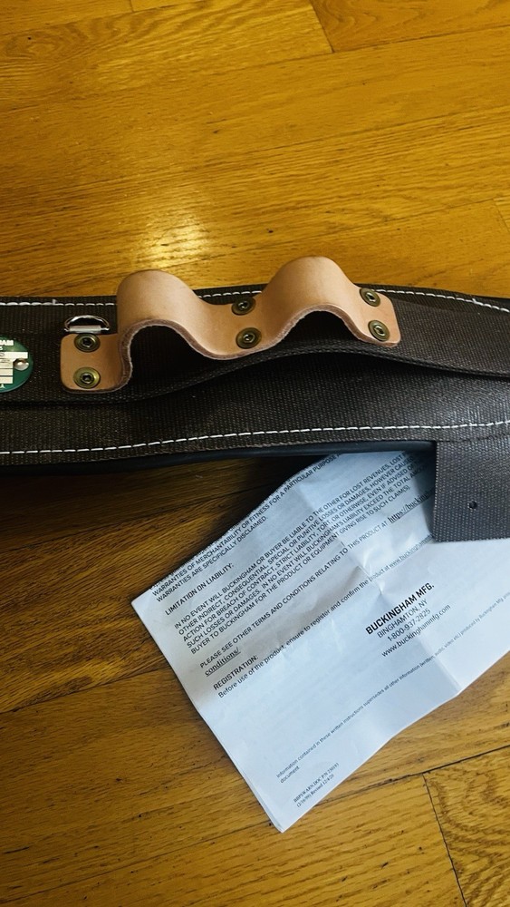 Bashlin Climbing Lineman Leather Climbing Belt Size D28New Arborist