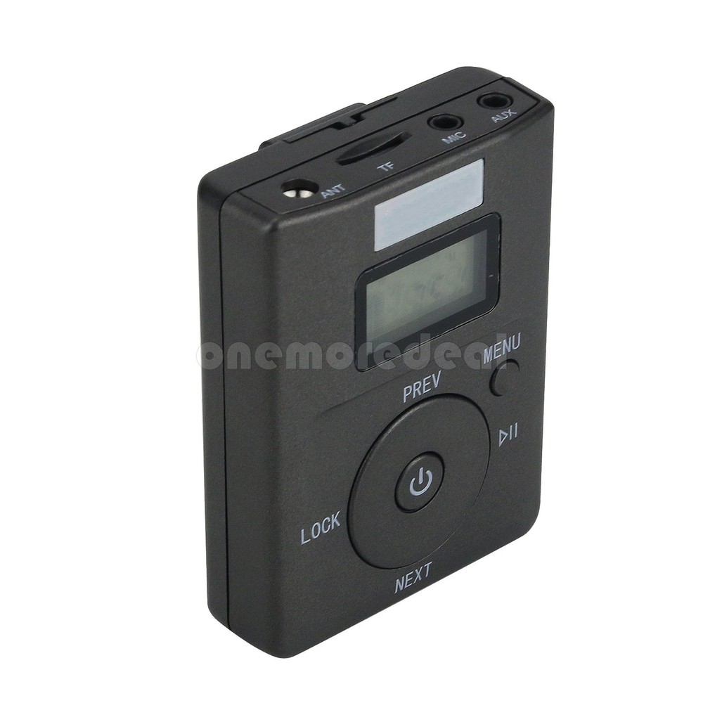 HRD-831 Portable FM Transmitter w/ Mic 500M Transmitting Support TF Card Micro