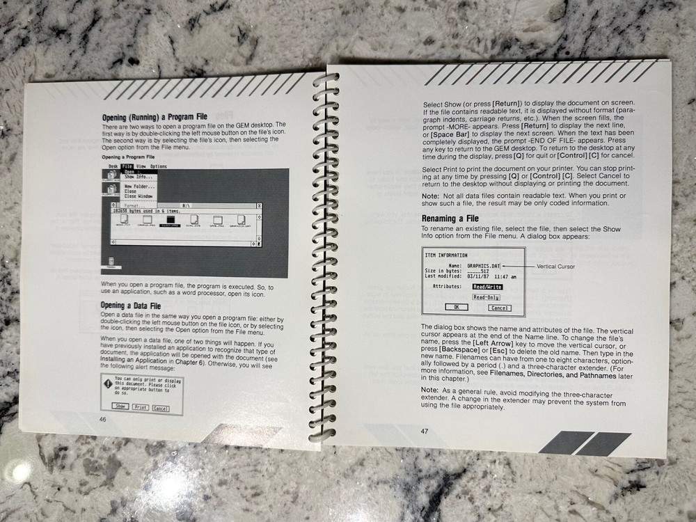 ATARI MEGA COMPUTER 1987 Vintage Owners Manual Only Blue 133 Pages HTF