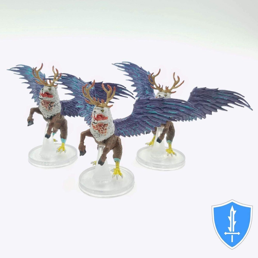 Peryton x3 - Darklands Rising #10 Pathfinder Battles D&D Miniature