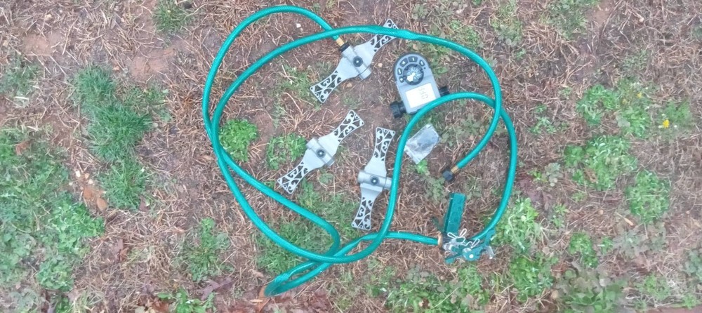 yard sprinkler system kit timer hose automatic nozzle mister  cheap wow