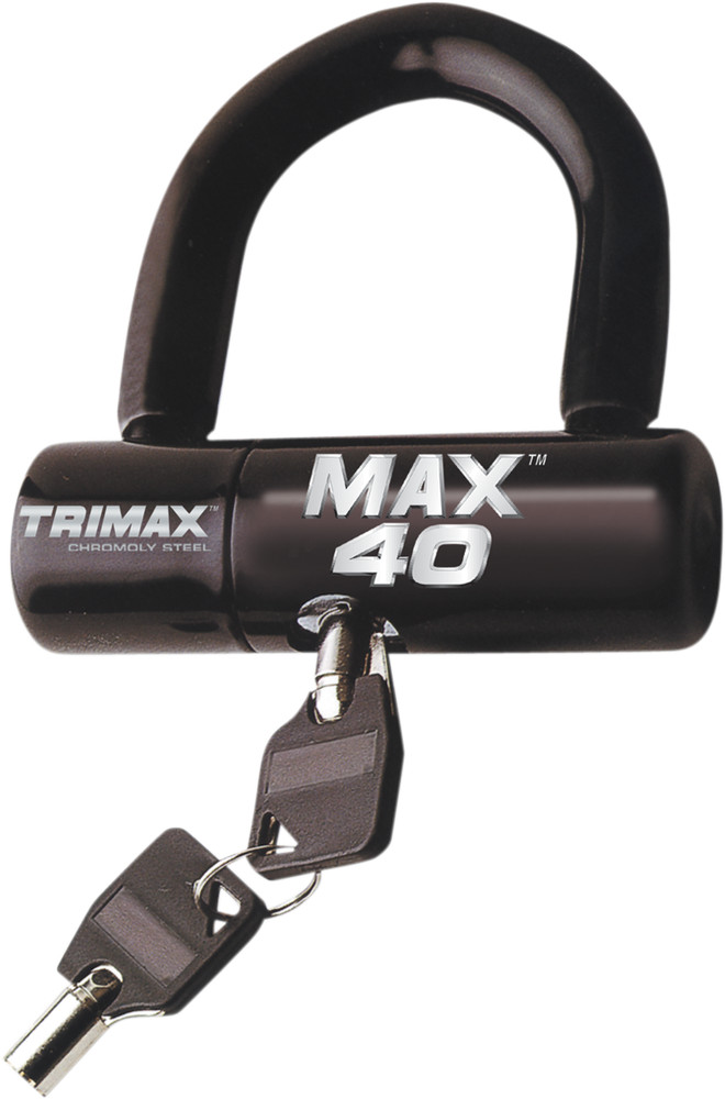 TRIMAX MAX40BK Max 40 Ultra-High-Security Disc and Cable Lock Black