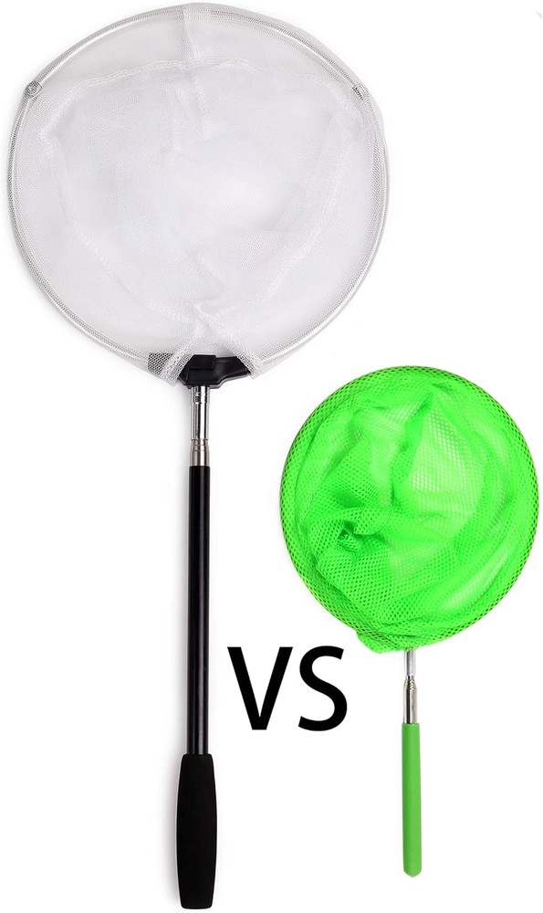 RESTCLOUD Extendable Insect & Butterfly Net, 12" Ring, 24" Depth