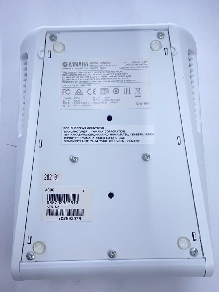 YAMAHA AG06 mixer Used