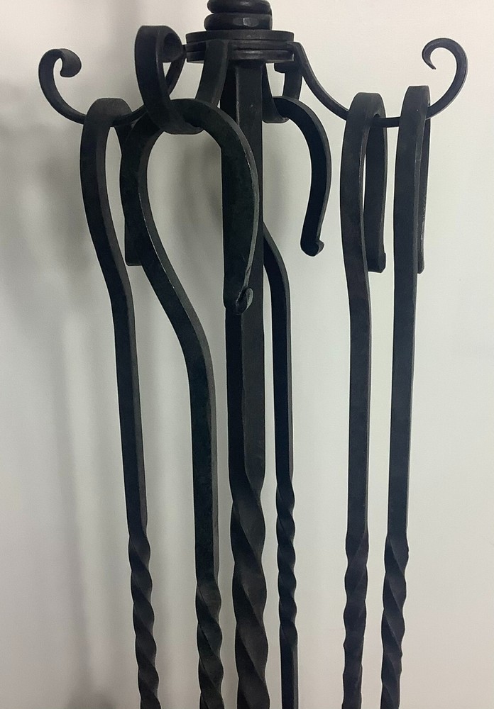 Vintage Fireplace Tool Set Equestrian Horse Head