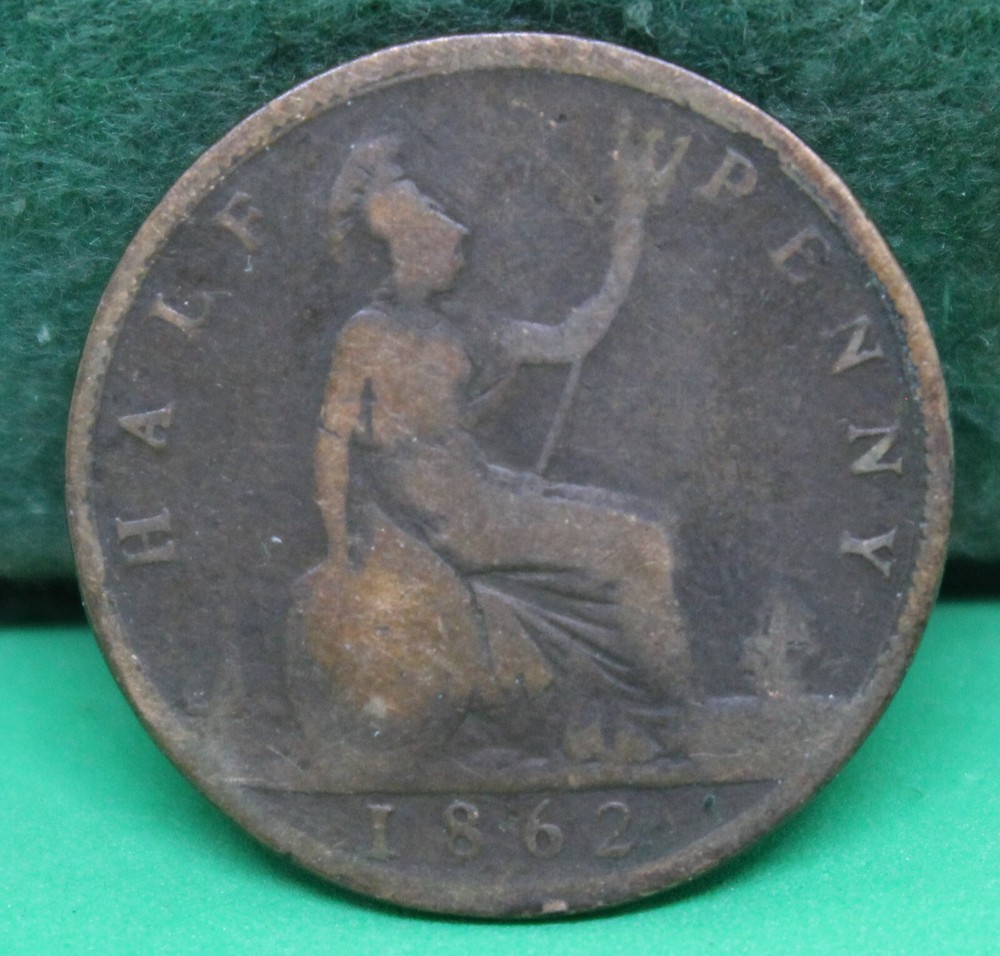 1862 Great Britain half penny (#2)