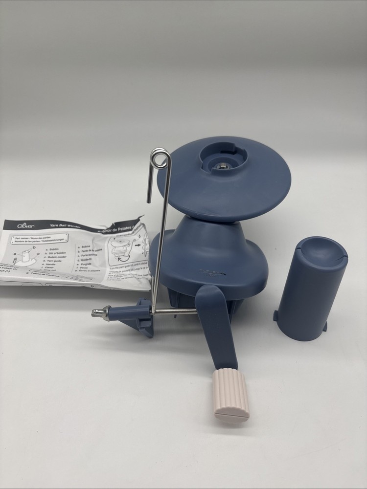 Clover Yarn Ball Winder-Blue New Without Box
