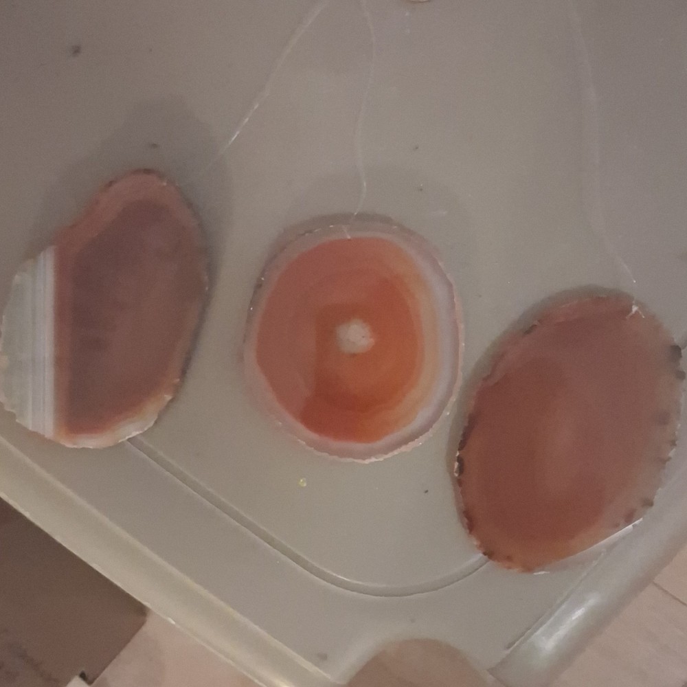 4 piece Agate Polished Lapidary wind chime