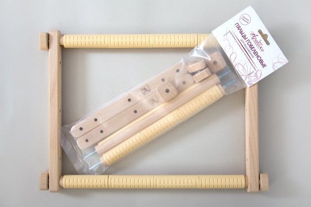Adjustable Cross Stitch Frame Needlework Tapestry Wooden Scroll Frame Embroidery