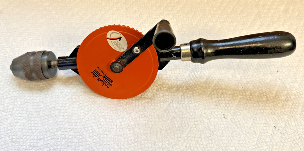 Shroder Hand Drill Made in Germany Tool 13" Woodworking