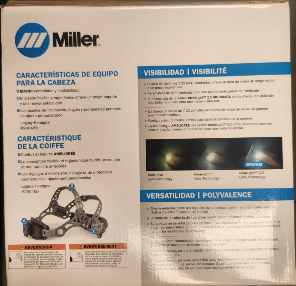 MILLER 282006 DIGITAL PERFORMANCE HELMET CLEARLIGHT 2.0-UNITY