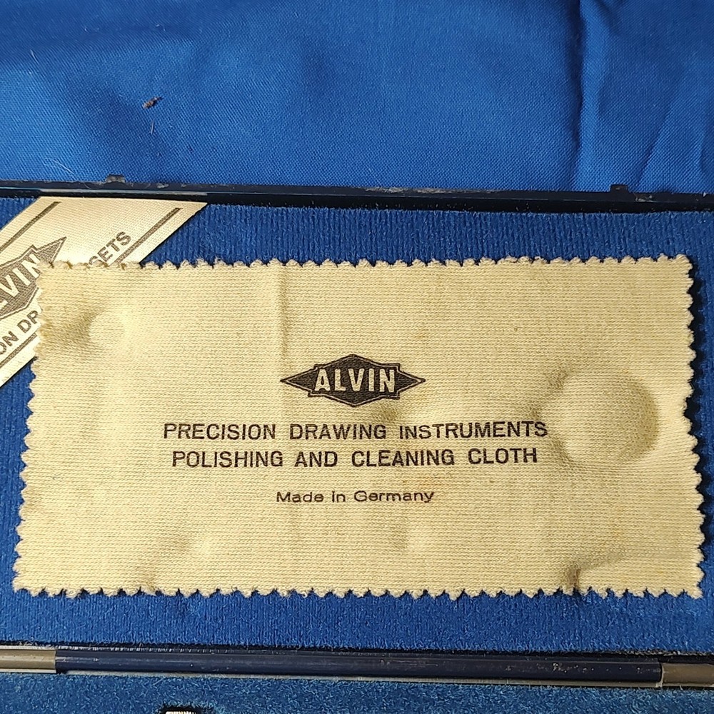 ALVIN 525B Precision Drawing Instruments Set Made in Germany Drafting Compass