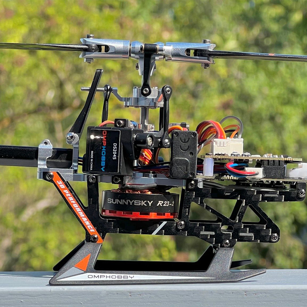 OMPHOBBY M1 EVO RC Helicopter forAdults (OMPHOBBY Protocol BNF Version,White)