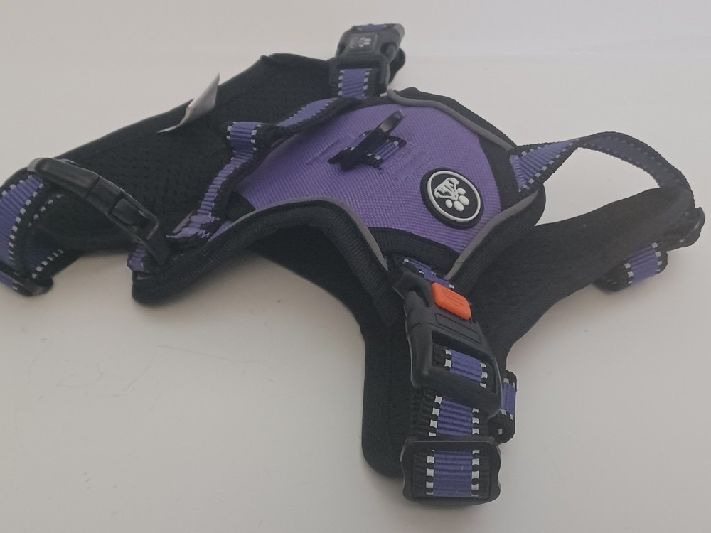 Dog Harness No-Pull, Control Handle, Padded Size Small Purple