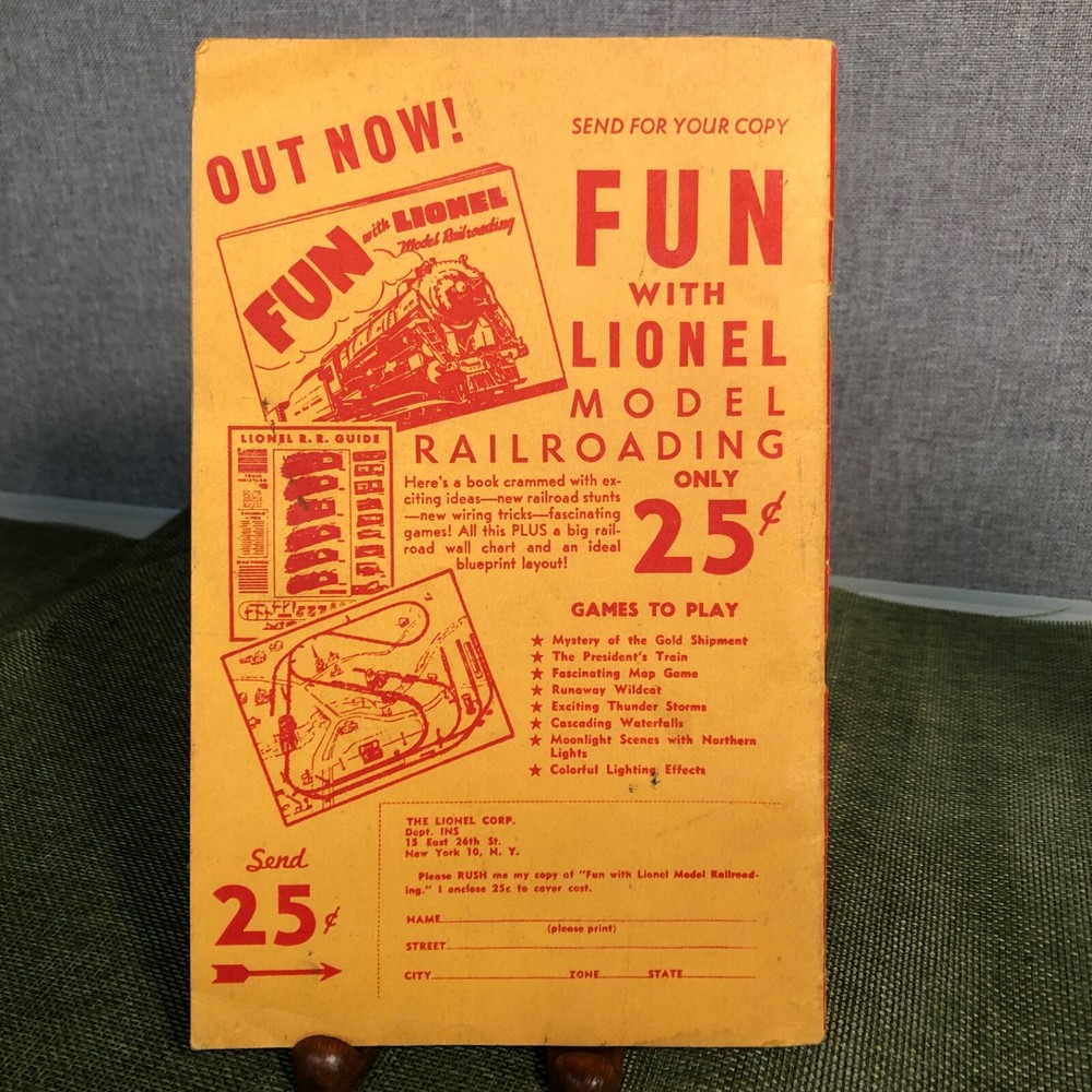 1947 INSTRUCTIONS for assembling and operating LIONEL TRAINS ~ 40 pages(664)